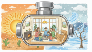 ゾーン断熱のイメージ図