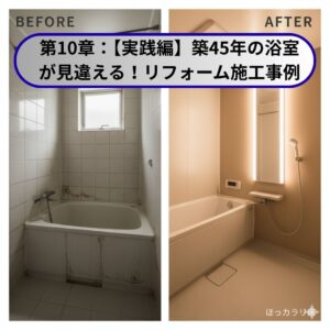 【実践編】築45年の浴室が見違える！ゾーン断熱リフォーム施工事例の比較