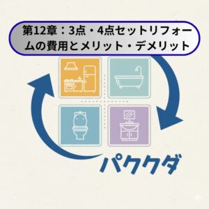 第12章：【賢い選択】「3点・4点セット」リフォームをイメージさせる画像