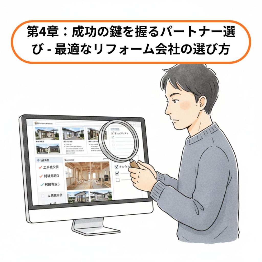 成功の鍵を握るパートナー選び - 最適なリフォーム会社の選び方のイメージ画像