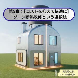 ゾーン断熱改修とは家を魔法瓶みたいにするイメージを表した画像