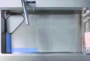 セントロ│システムキッチン│クリナップ-流レールシンク